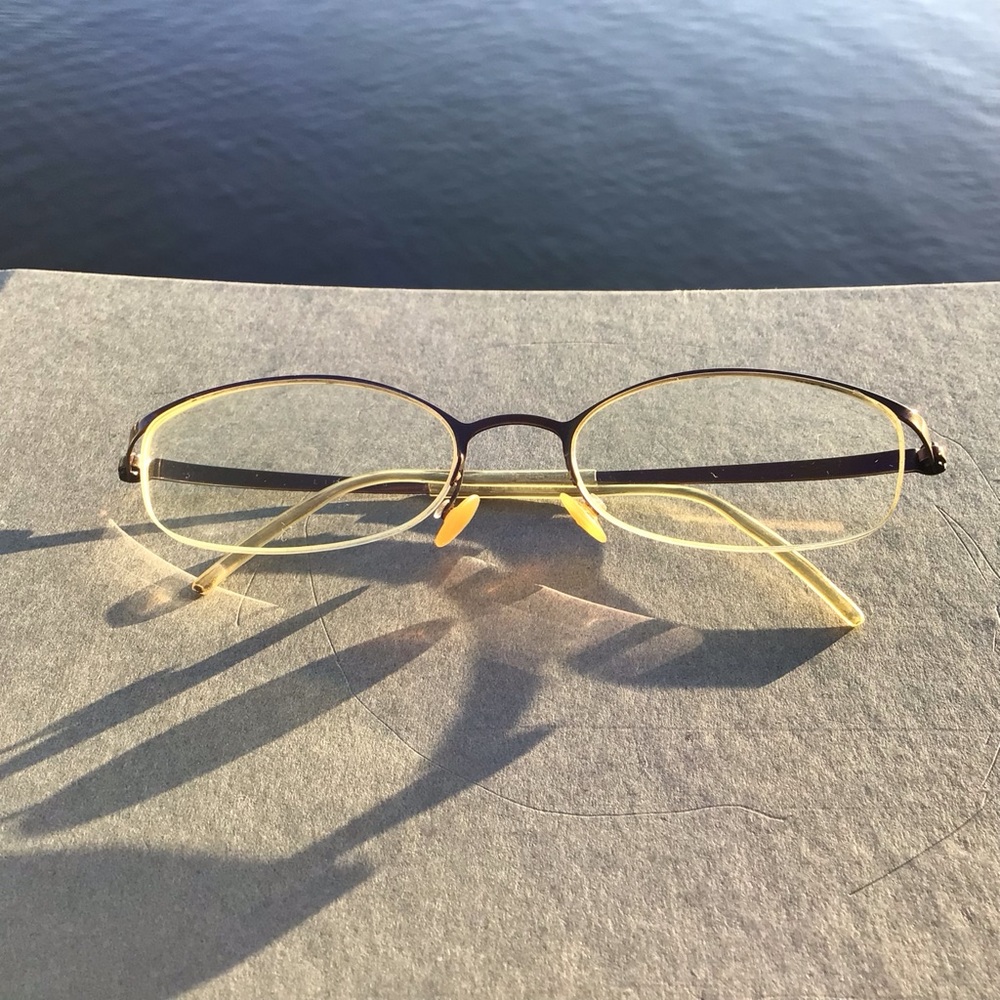Lindberg Strip Titanium Eyeglasses Half Rim Hand Made in Denmark